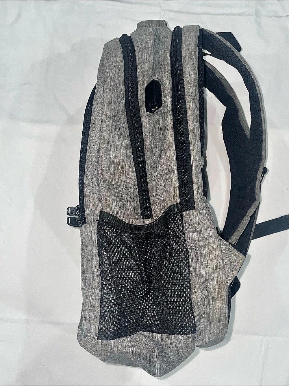 Matein Gray & Black Backpack - Picture 6 of 14